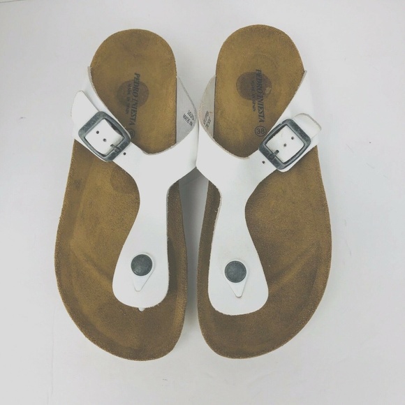 Pedro Iniesta White 7.5 Flip Flop Boho Sandal - Picture 4 of 8